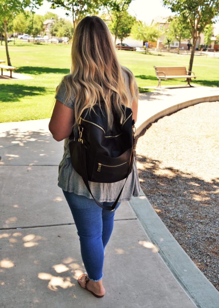 Leather Backpack/Baby Bag | Corrine Monique